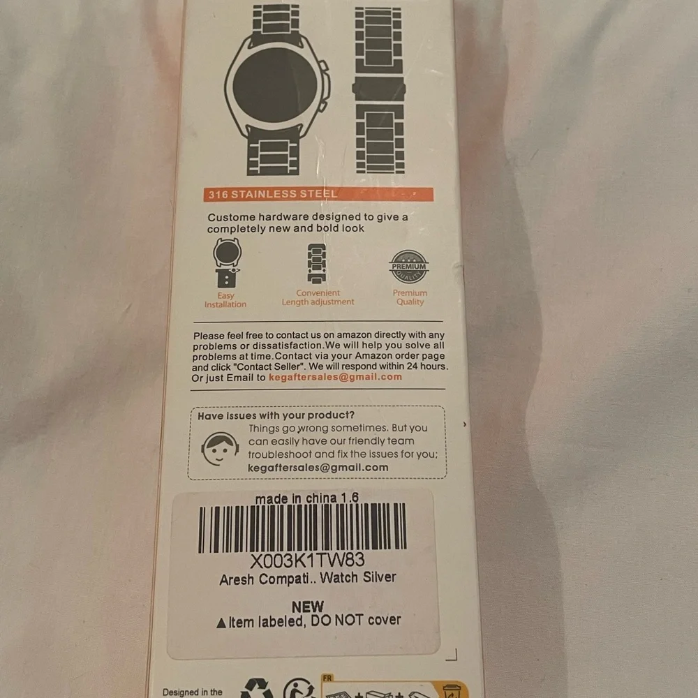 Universal stainless steel Smart Watch Band